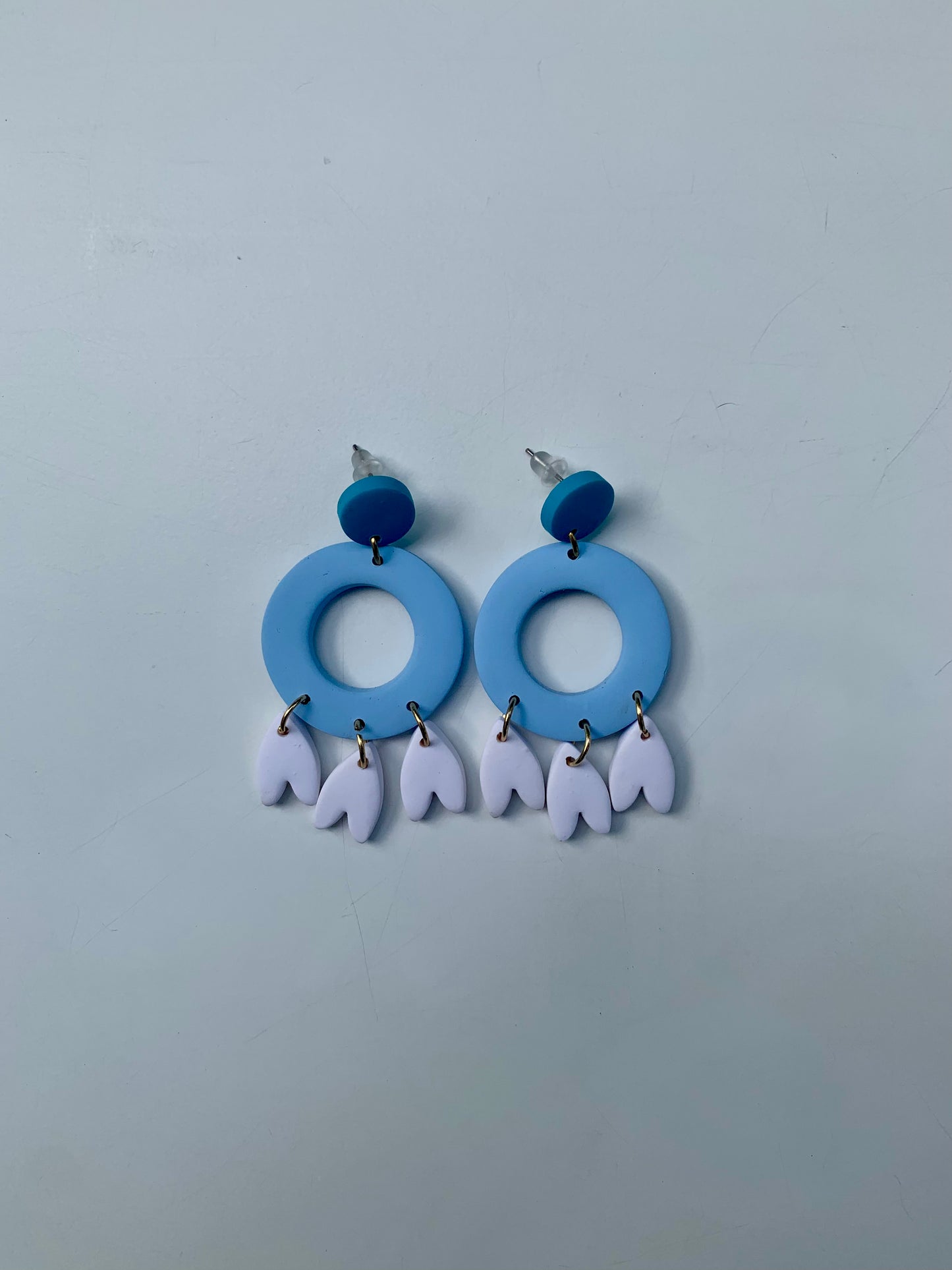 Atrapasueños turquesa, celeste y blanco