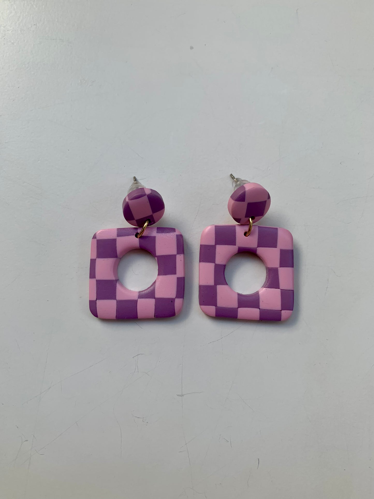 Greta cuadros rosas y morados