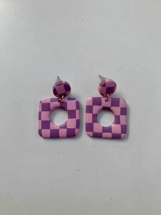 Greta cuadros rosas y morados