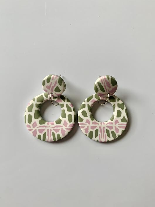 Lolita mosaico verde y rosa