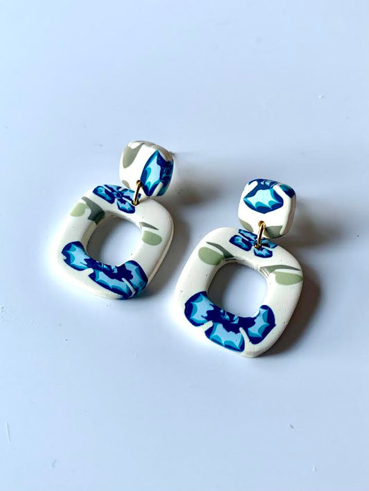 Mini Greta flores azules