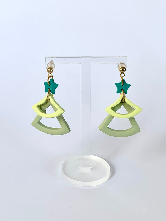 Abeto verde claro y verde pistacho