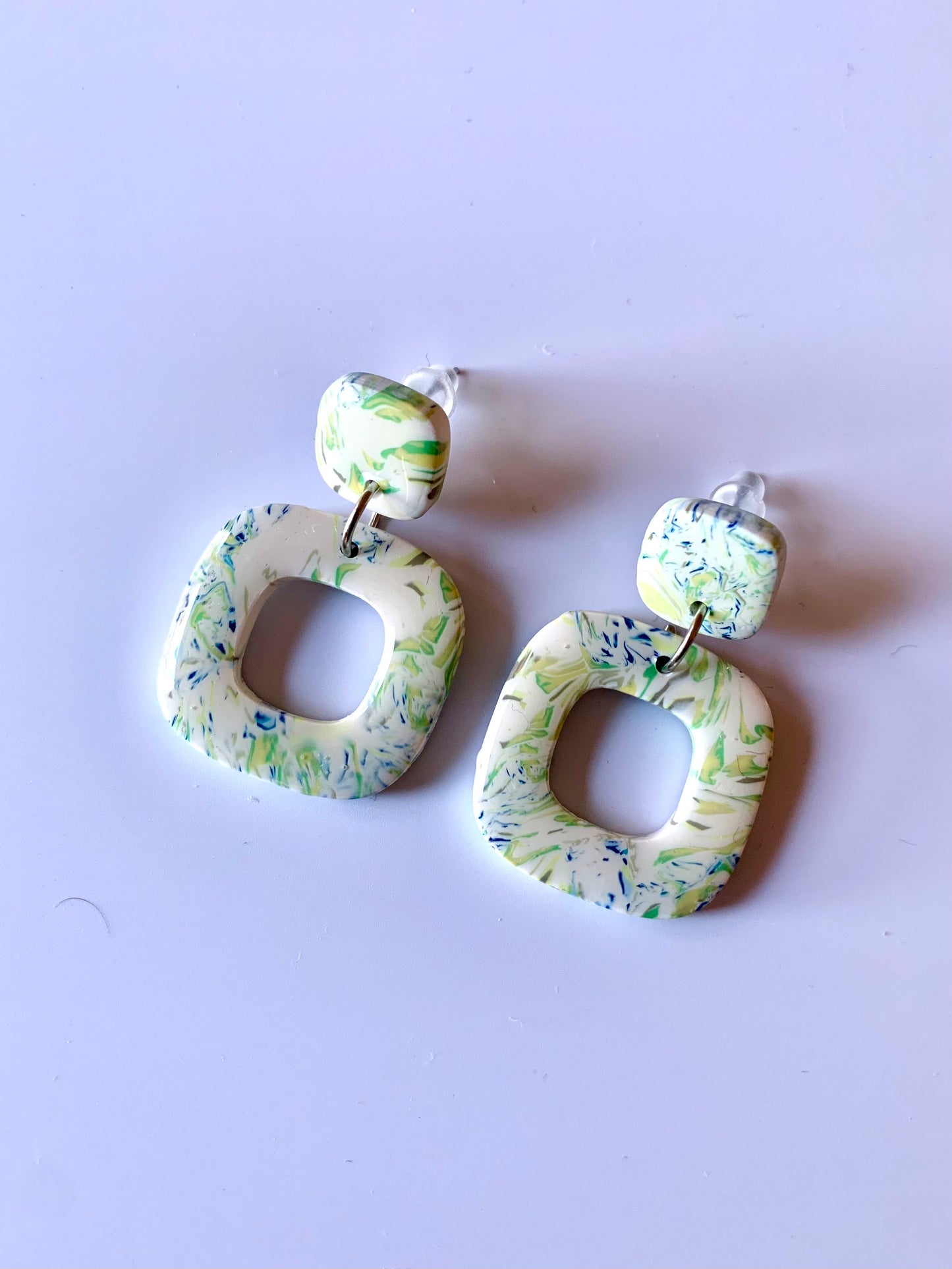 Mini Greta pintitas verde y azul