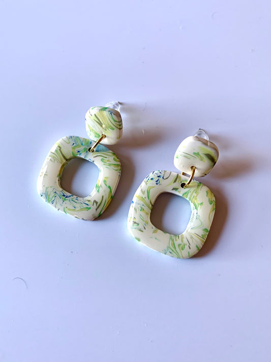 Mini Greta pintitas verde y azul