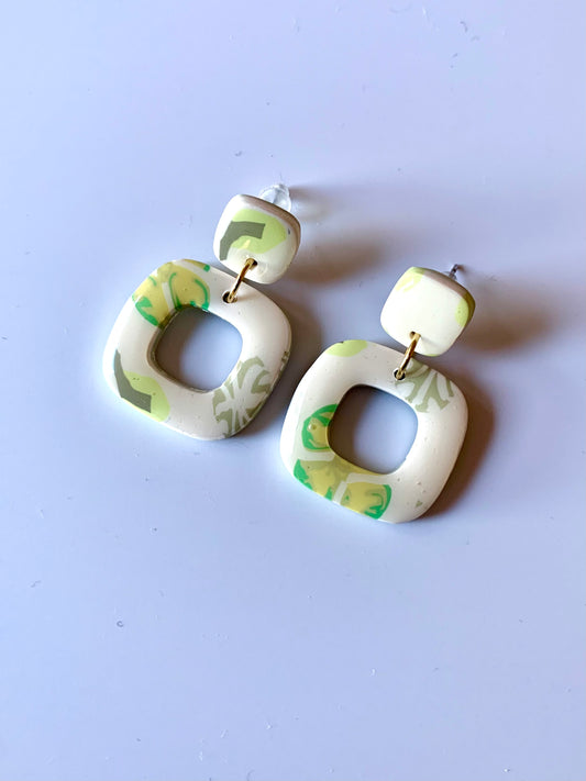 Mini Greta flores verdes