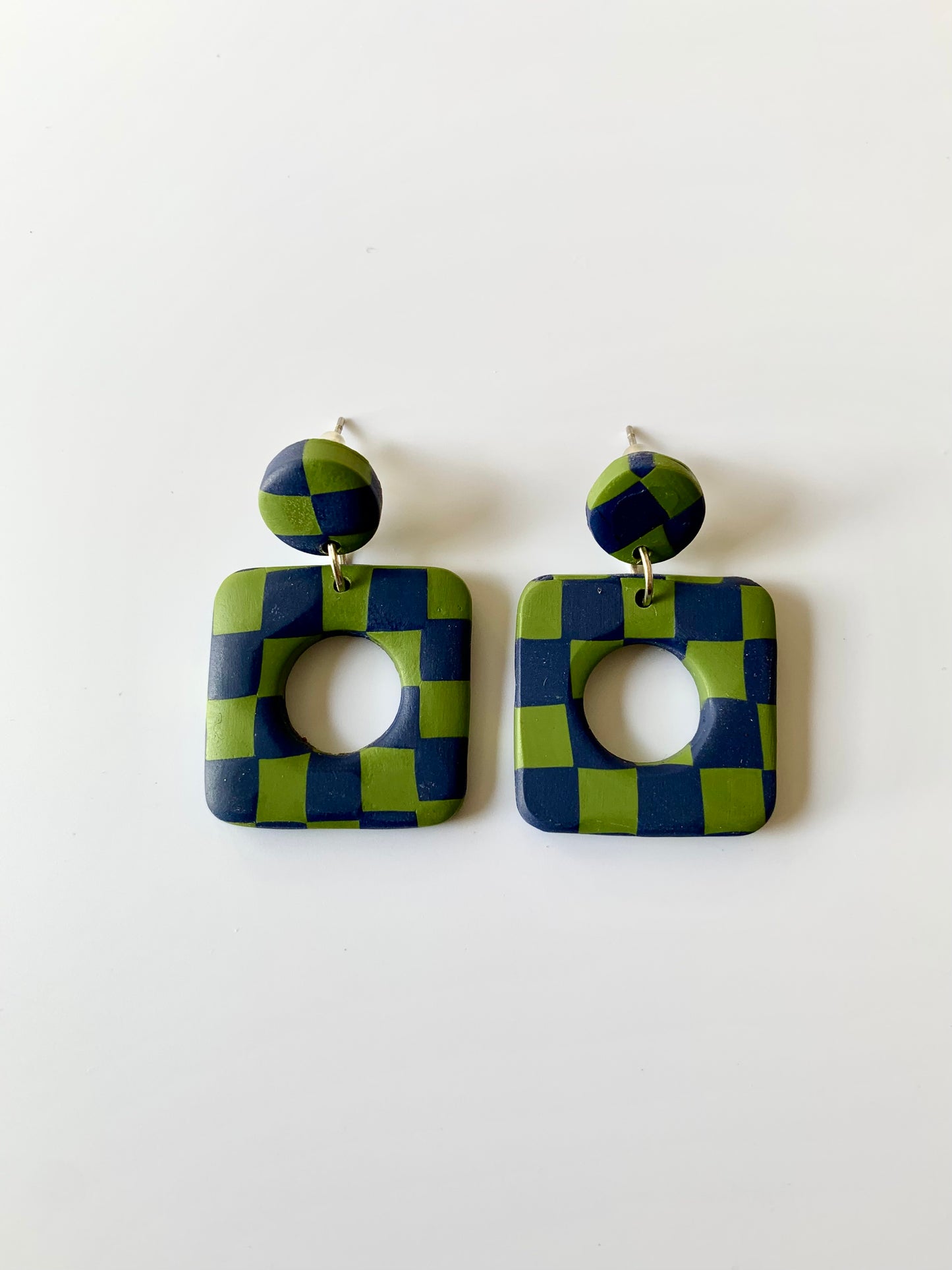 Greta cuadros azules y verdes