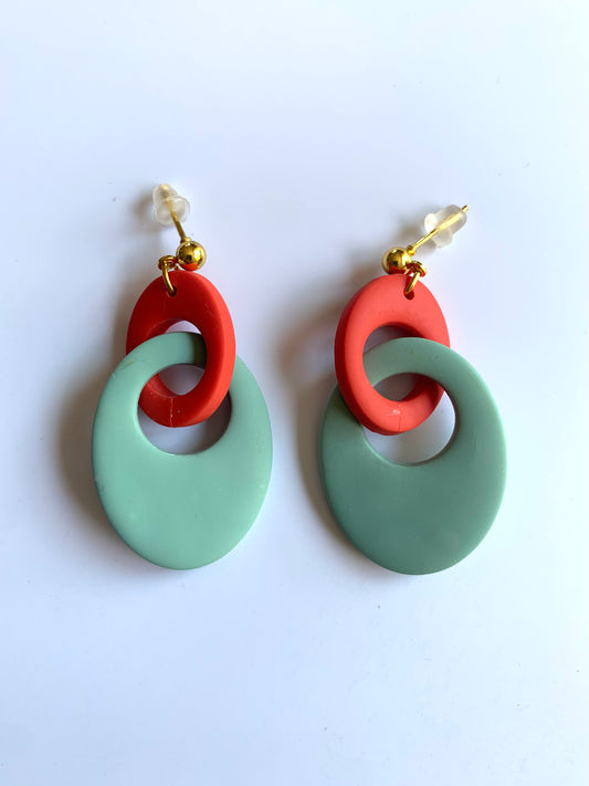 Soles verde y naranja