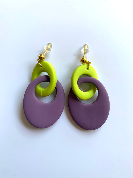Soles morado y verde pistacho