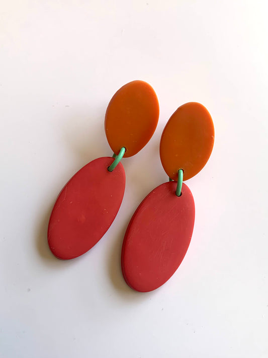 Lágrimas rojo y naranja