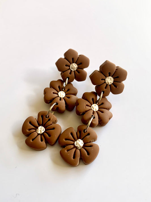 Sakura flores marrones