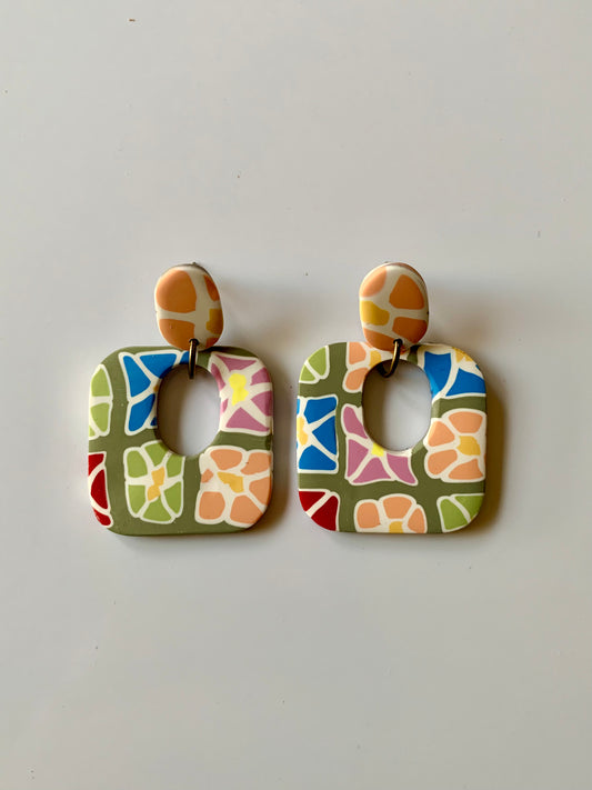 Dalia multicolor tonos naranjas